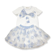 The Elle Top - blue - doe a dear