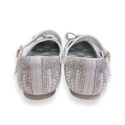 Pearl Bowtie Flat Shoes- SILVER - doe a dear