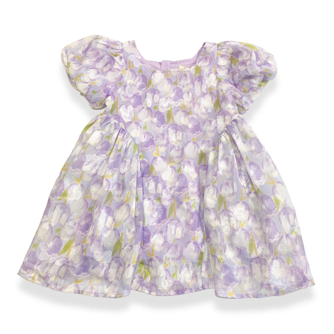 Purple English Floral Dress - doe a dear