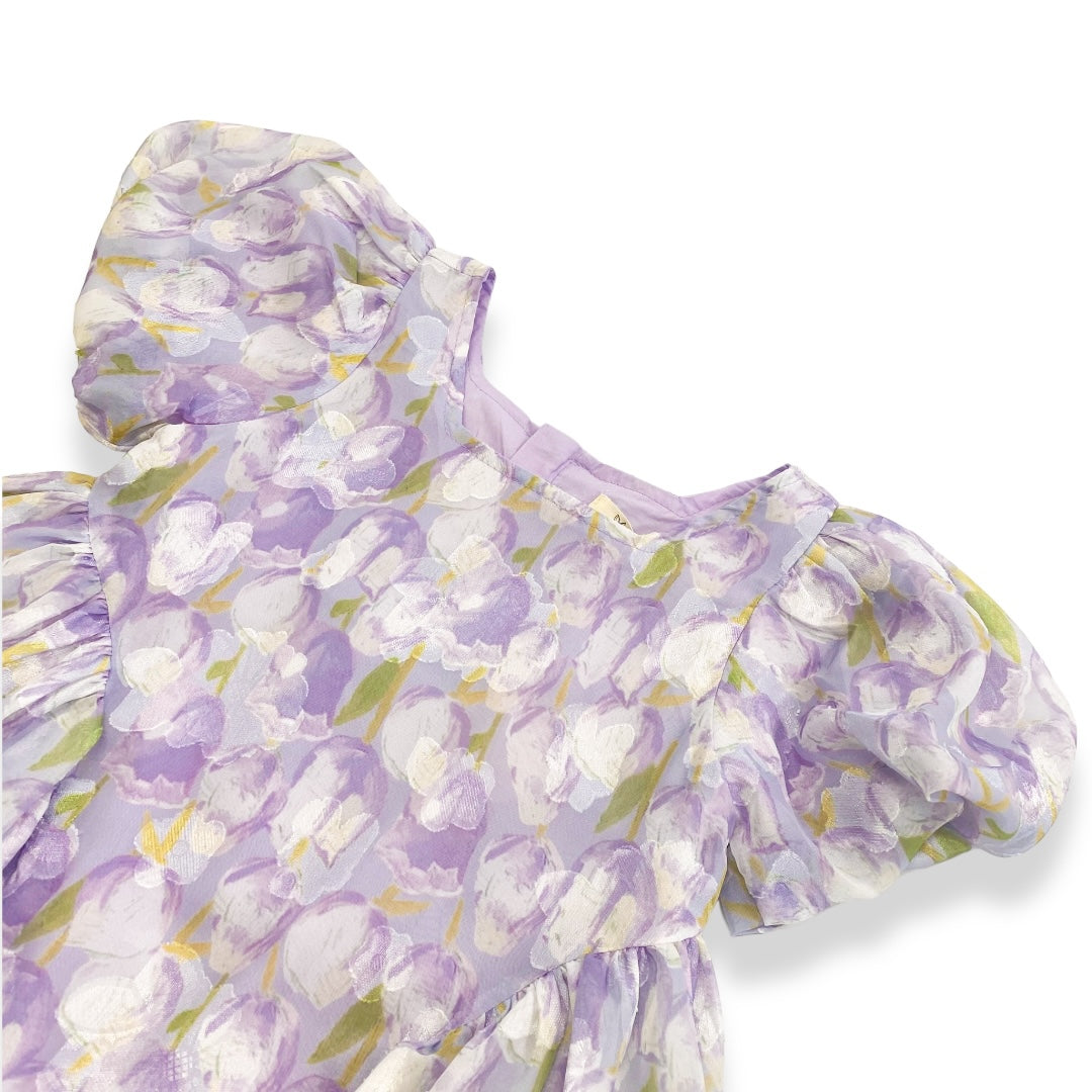 Purple English Floral Dress - doe a dear