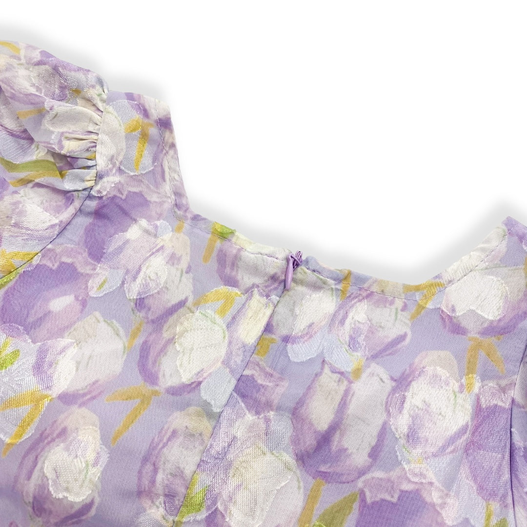 Purple English Floral Dress - doe a dear
