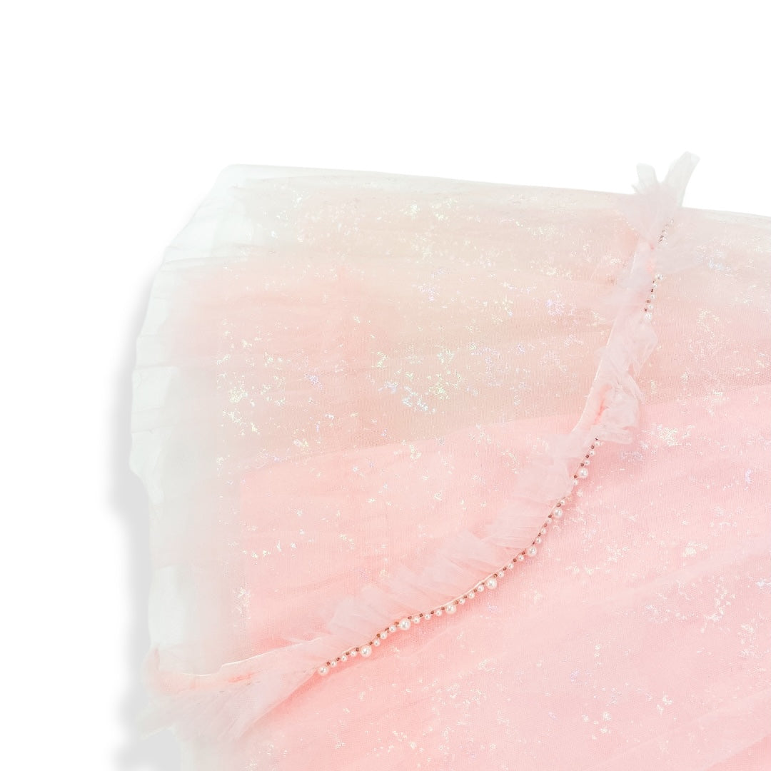 Pink Iridescent Print Sheer Dress - doe a dear