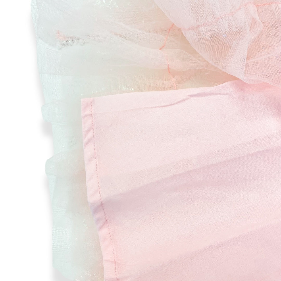 Pink Iridescent Print Sheer Dress - doe a dear