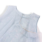 Blue Iridescent Print Sheer Dress - doe a dear