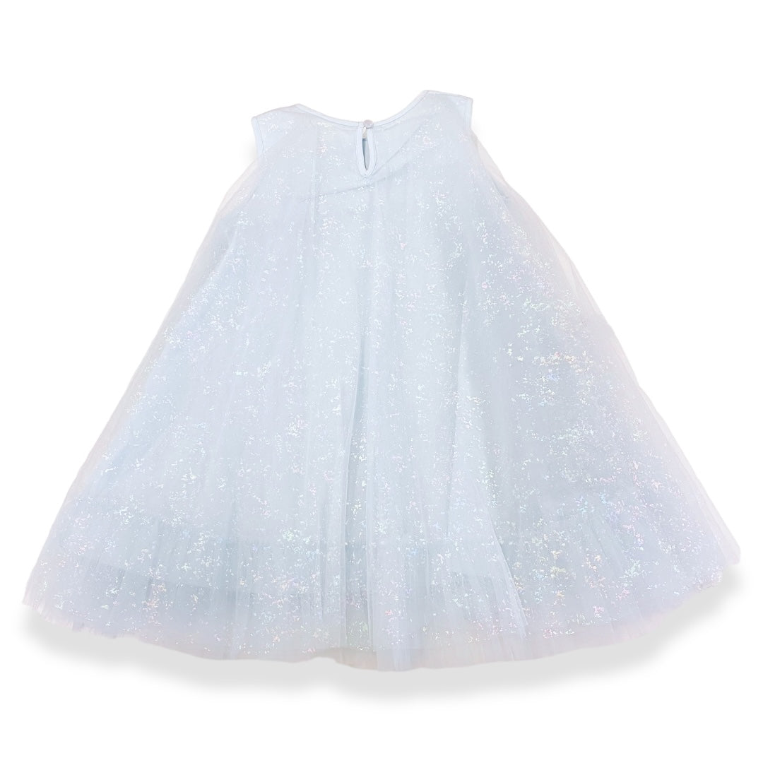 Blue Iridescent Print Sheer Dress - doe a dear