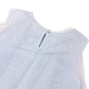 Blue Iridescent Print Sheer Dress - doe a dear