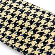 Houndstooth Purse - BLUE/BEIGE - doe a dear
