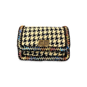 Houndstooth Purse - BLUE/BEIGE - doe a dear