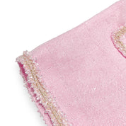 Novelty Button Tweed Shorts-pink - doe a dear