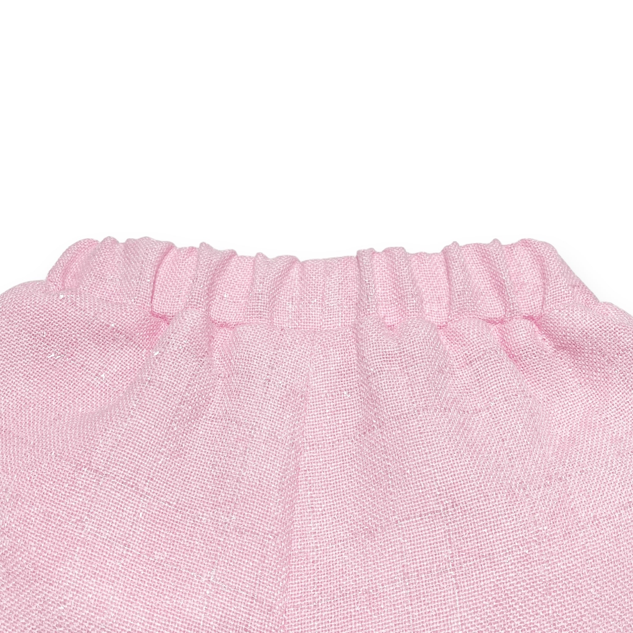 Novelty Button Tweed Shorts-pink - doe a dear