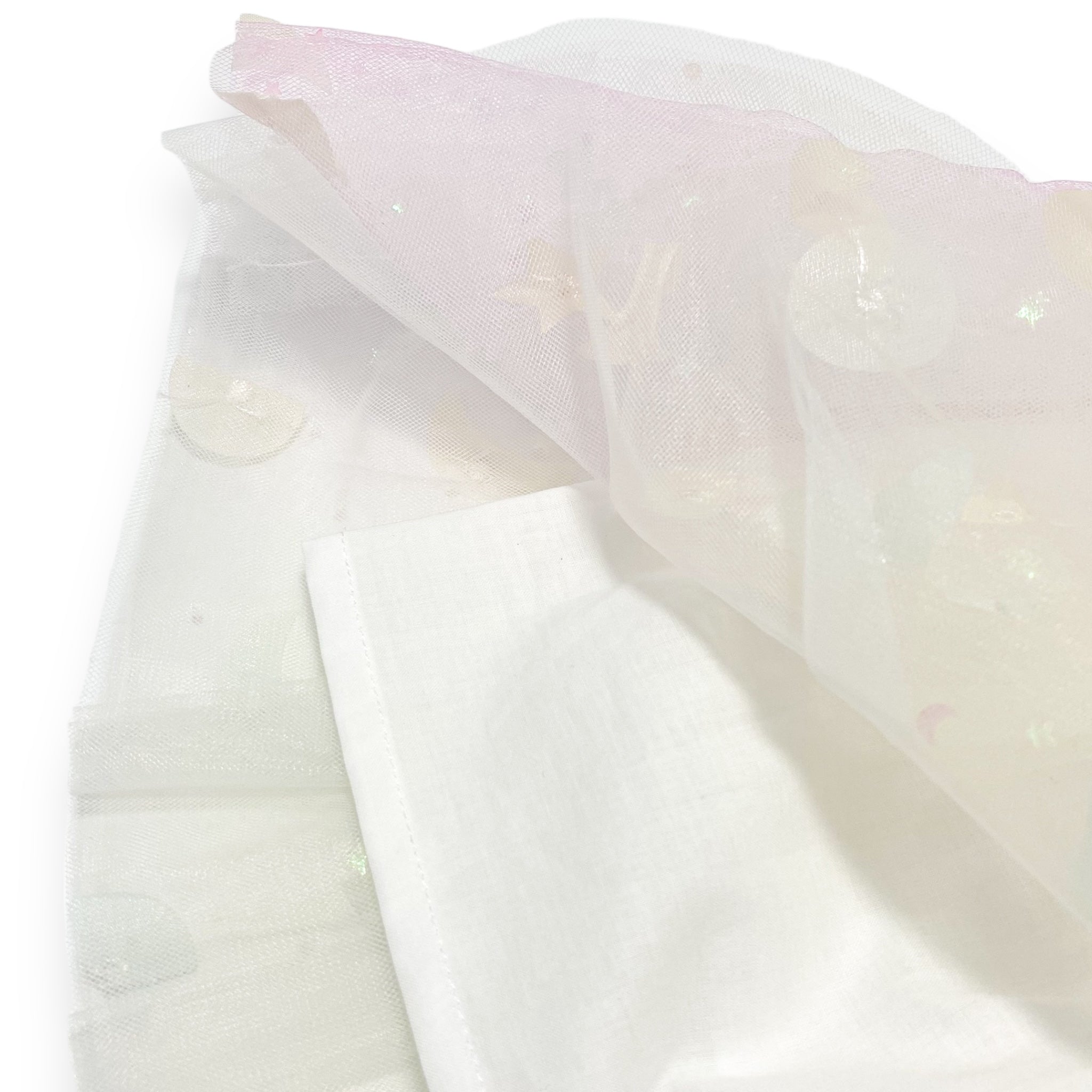 Moon & Star Embellished Tutu - white - doe a dear