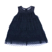 Black S/L Dotted Tier Dress - doe a dear