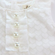 Hearts Sheer Dress White - doe a dear