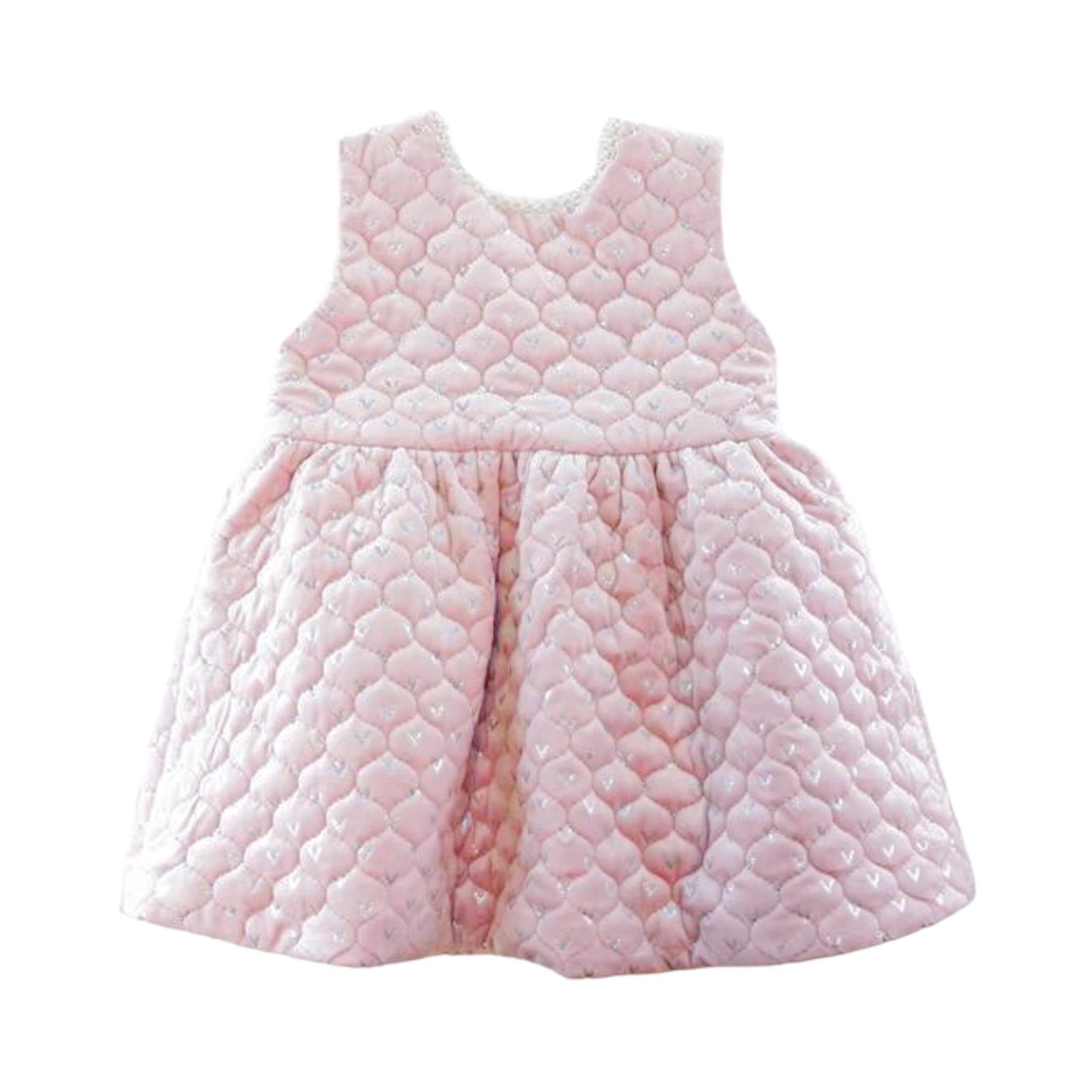 Pink Pearl Trim Dress - doe a dear