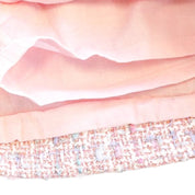 Button Front Pink Tweed Skirt - doe a dear