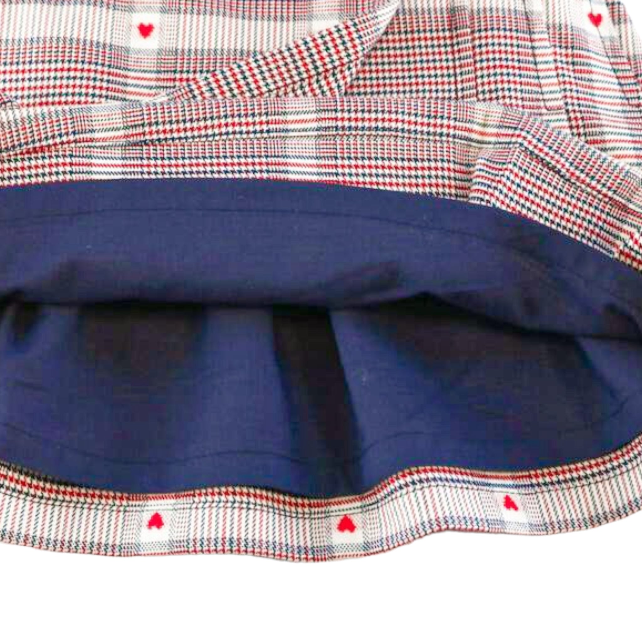 Heart Plaid Skirt - Red - doe a dear