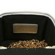 Quilted Top-Handle Bag w/ Charms - Silver - doe a dear