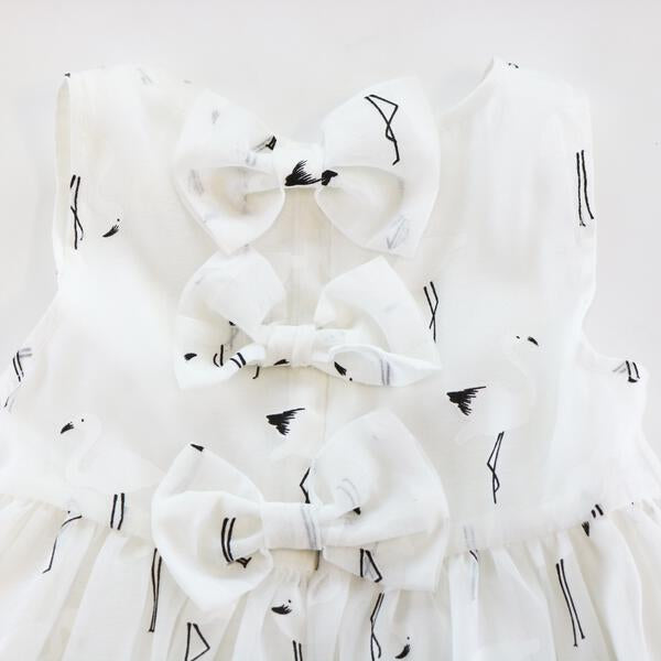 White 2025 flamingo dress