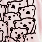 Pink Bear Textural Embroidery Tee - doe a dear