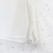 Iridescent Rhinestone and pearls white Tutu - doe a dear