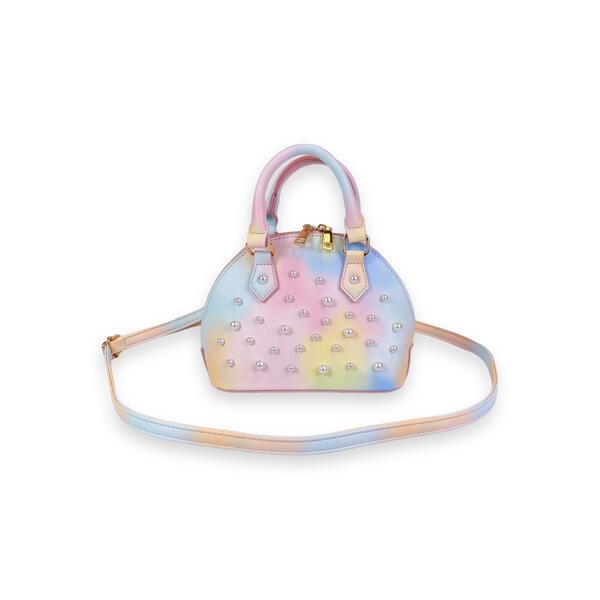 Pearl Studs Multi Leather Satchel Bag - doe a dear