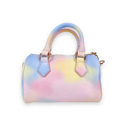 Pearl Studs Multi Color Leather Barrel Bag - doe a dear