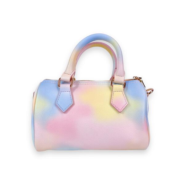 Pearl Studs Multi Color Leather Barrel Bag - doe a dear