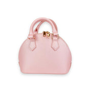 Pearl Studs Pink Leather Satchel Bag - doe a dear