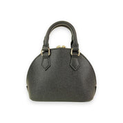 Pearl Studs Black Leather Satchel Bag - doe a dear