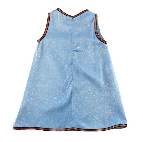 Blue Cherry Embroidery Dress - doe a dear