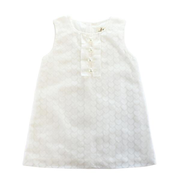 Hearts Sheer Dress White - doe a dear