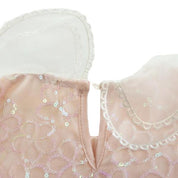 Pink Sequin Floral Mesh Layer Top - doe a dear