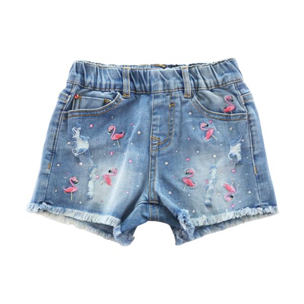 Color Gem Jewels Ripped Denim Shorts – Pank Flamingo