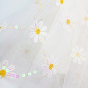 White Sequin Floral Mesh Tutu - doe a dear