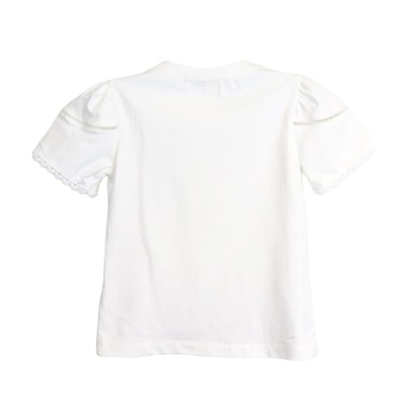 Puff Slv White Bunny Tee - doe a dear