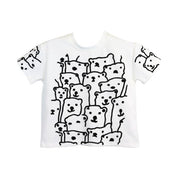 White Bear Textural Embroidery Tee - doe a dear