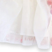 White Pom Pom Glitter Mesh Tutu - doe a dear