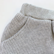 Textured Teddy Loungewear Set - Grey - doe a dear