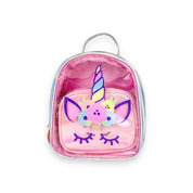 Unicorn Purse & Backpack set Silver/Pink - doe a dear