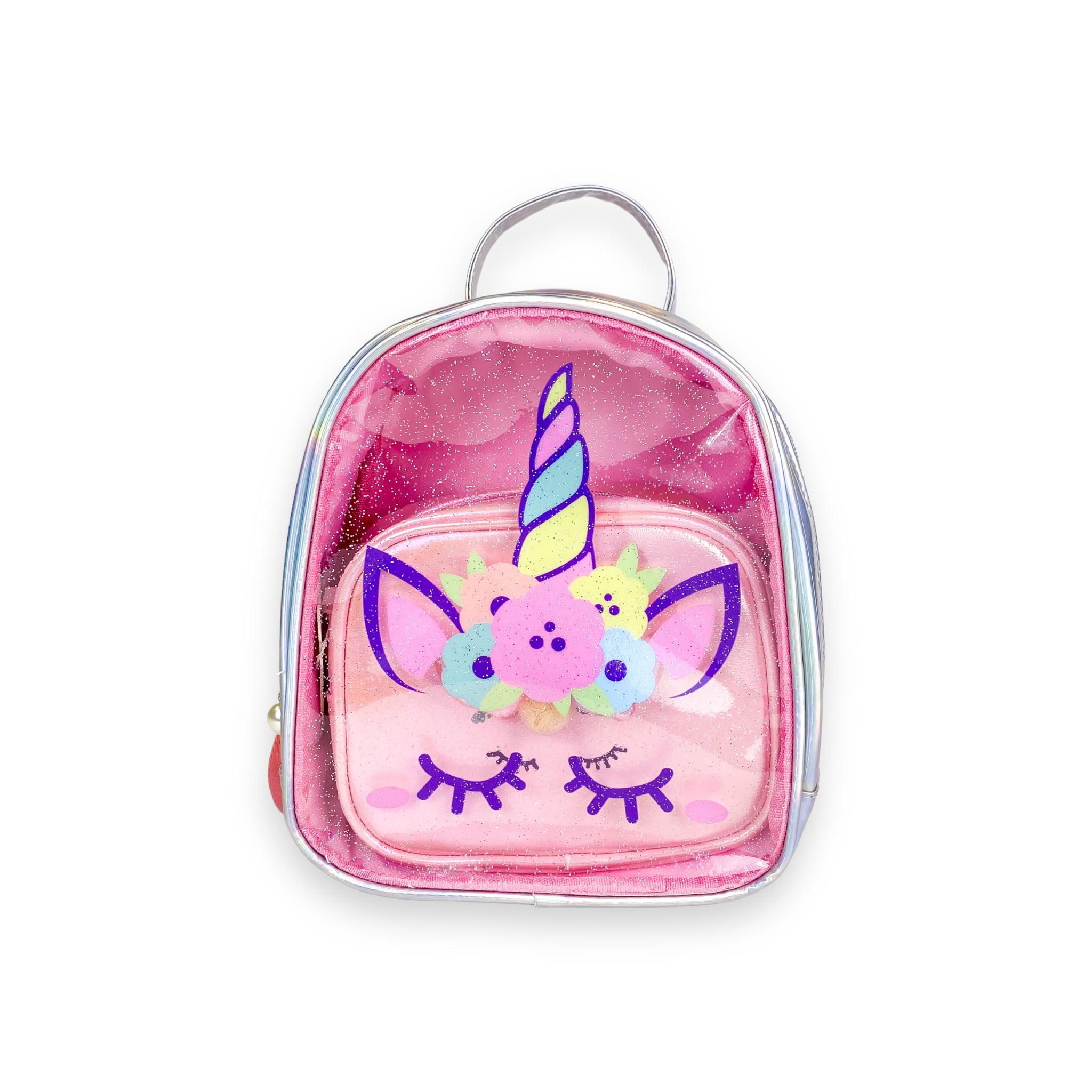 Unicorn Purse & Backpack set Silver/Pink - doe a dear