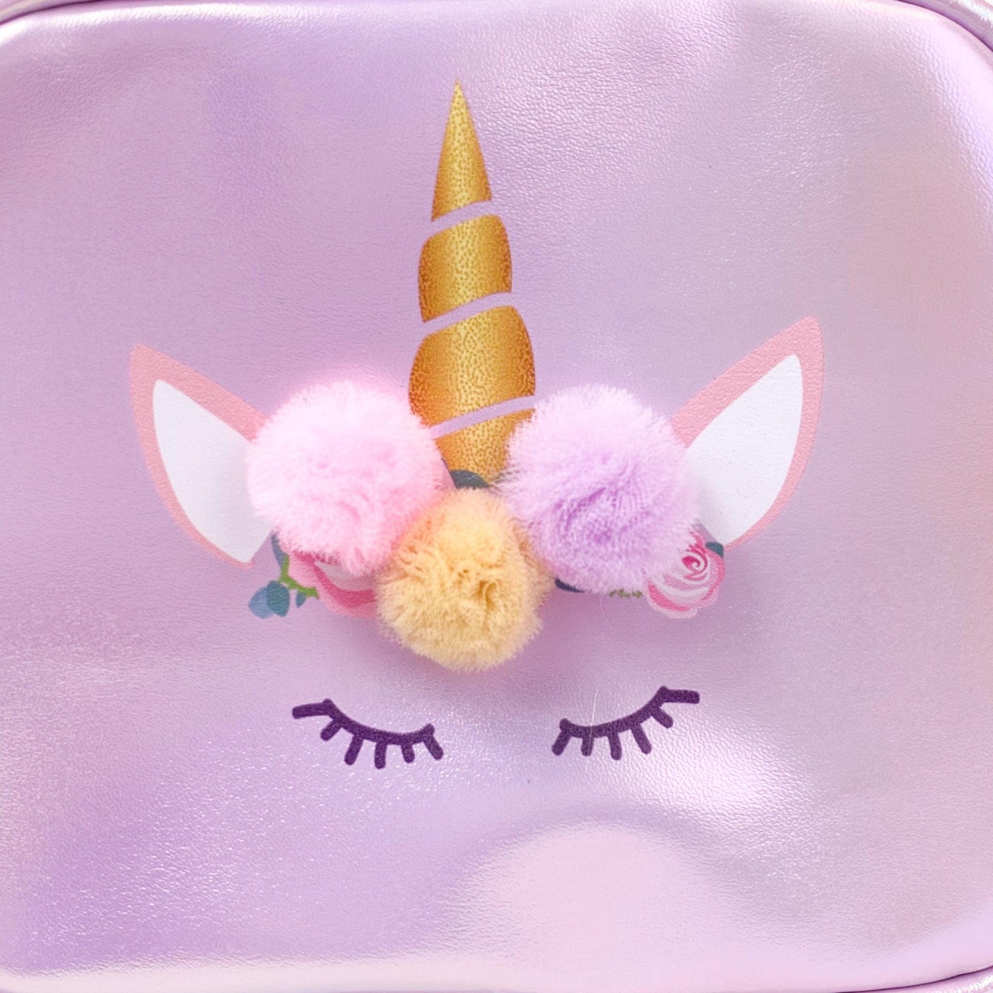 Unicorn Purse & Backpack set Gold/Purple - doe a dear