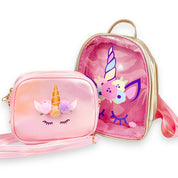 Unicorn Purse & Backpack set Gold/Pink - doe a dear