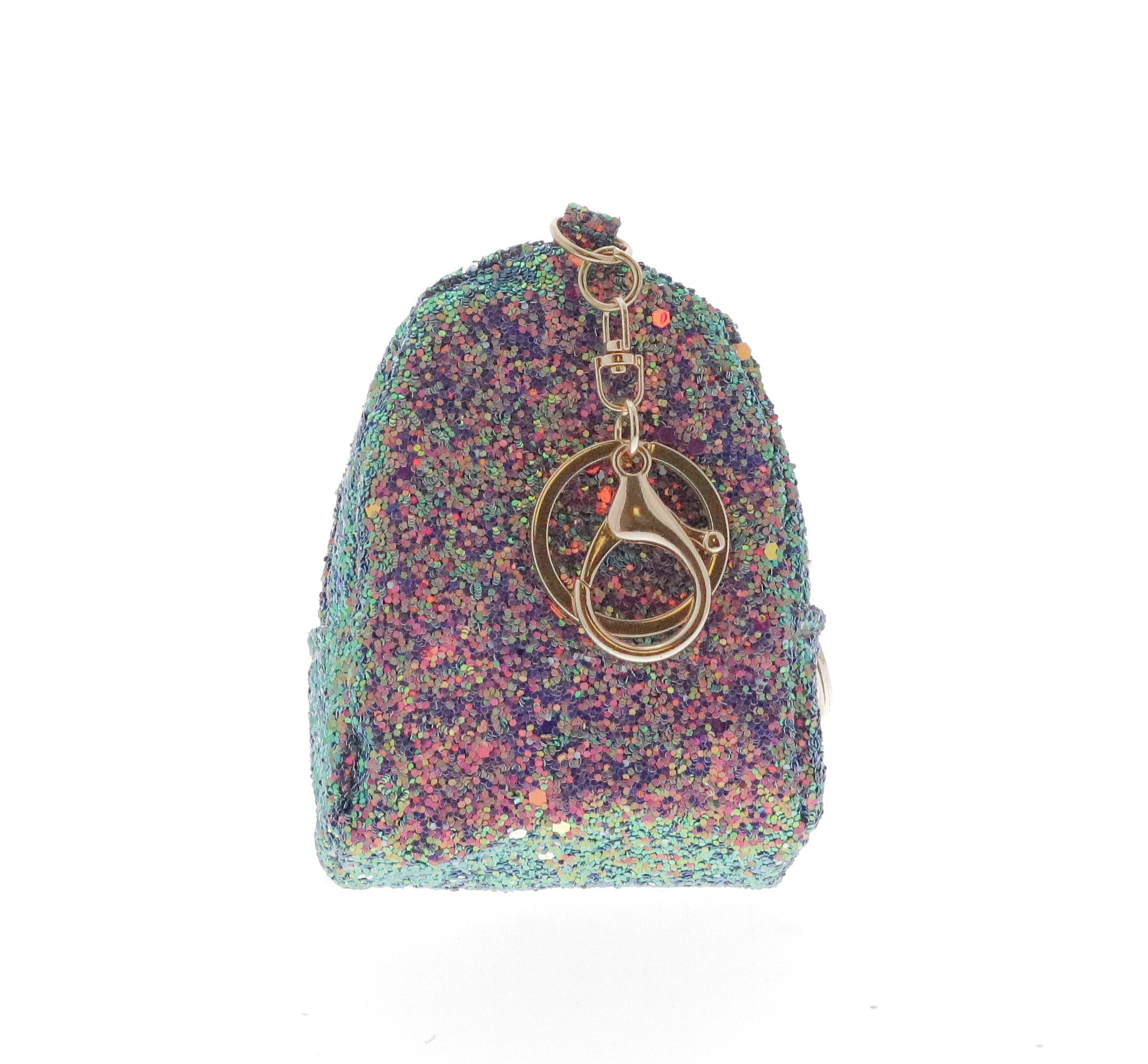 Sequin Flamingo Coin Purse Key Chain - Doe a Dear
