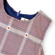 Heart Plaid Dress - Red - doe a dear