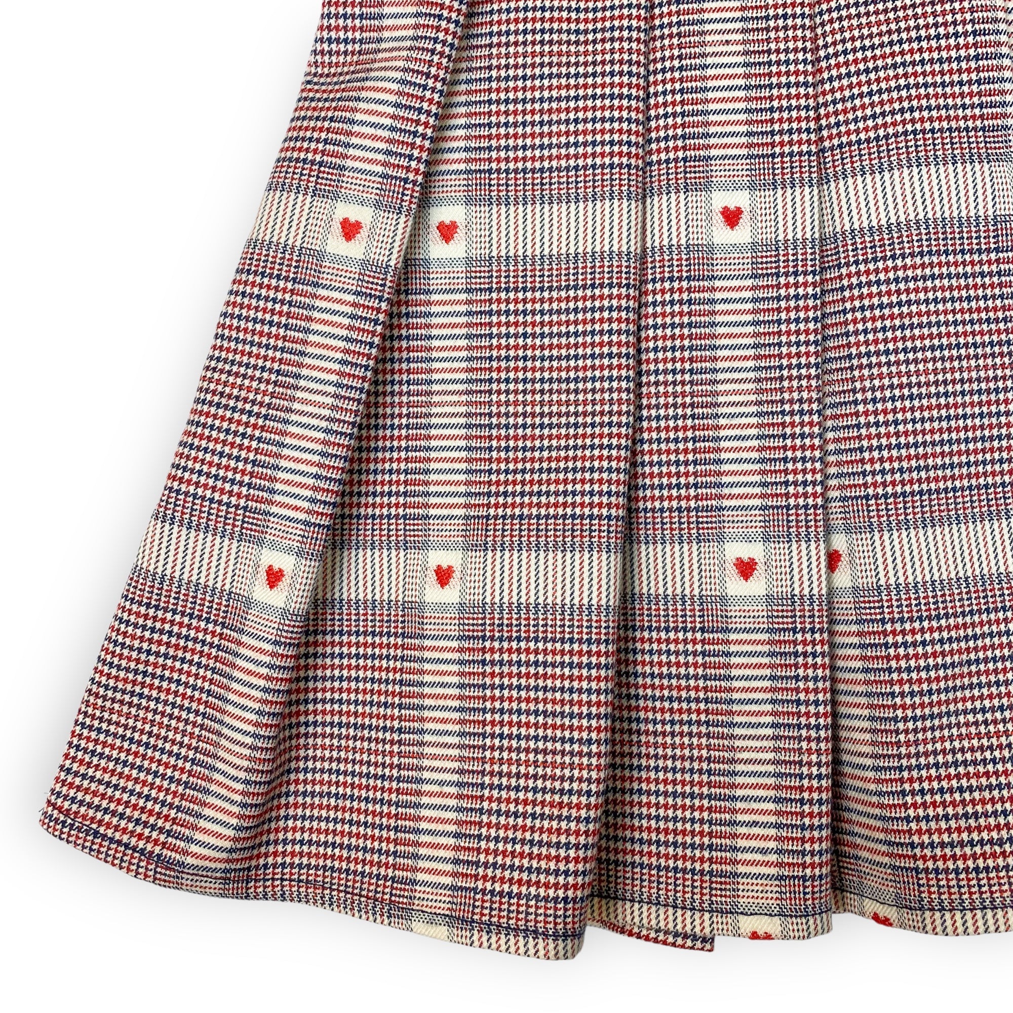 Heart Plaid Dress - Red - doe a dear