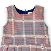 Heart Plaid Dress - Red - doe a dear