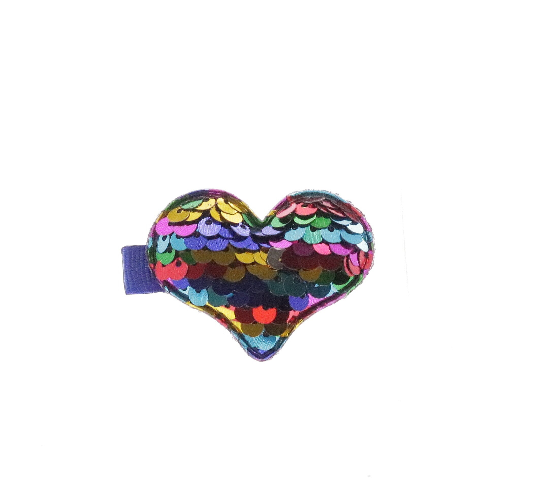 Heart Shaped Sequin Hair Clip - Doe a Dear