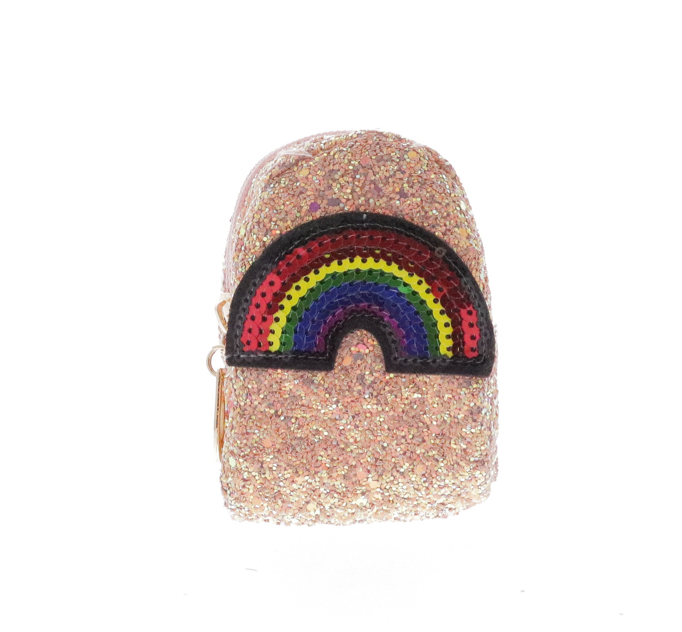 Sequin Rainbow Coin Purse Key Chain - Doe a Dear
