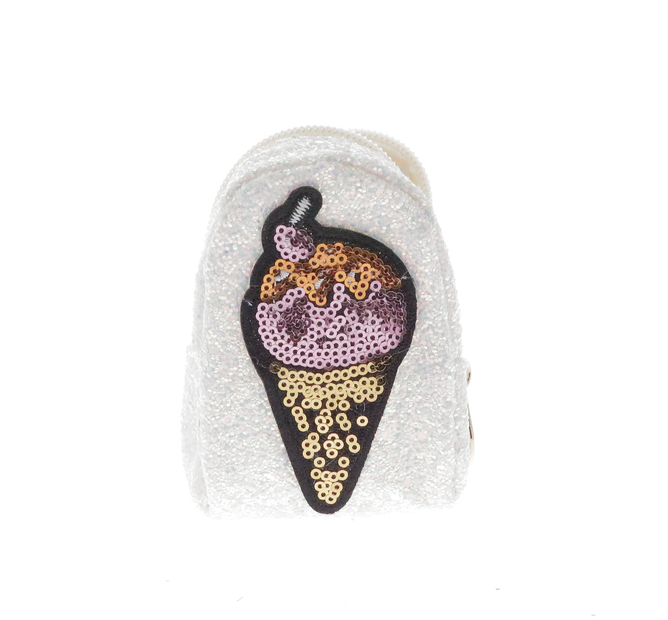 Glittered Ice Cream Coin Purse Key Chain - Doe a Dear