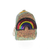 Sequin Rainbow Coin Purse Key Chain - Doe a Dear